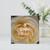 95th Birthday Celebration-Yellow Rose Kaart (Staand voorkant)