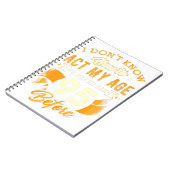 95th Birthday geeft grappig hoe je mijn leeftijd v Notitieboek (Linkerzijde)