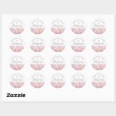 95th Birthday January Birth Flower Custom Favor Ronde Sticker (Vel)