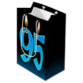 95th Birthday Kandles Medium Gift Bag Medium Cadeauzakje (Voorkant Gekanteld)