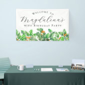 95th Birthday Party December Birth Flower Welcome Spandoek (Beurs)
