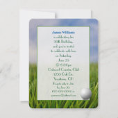 95th Birthday Party Golf thema Kaart (Achterkant)