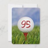 95th Birthday Party Golf thema Kaart (Voorkant)