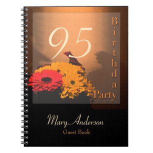 95th Birthday Party Guest Book Notitieboek