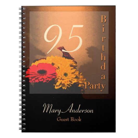  95th Birthday Party Guest Book Notitieboek (Voorkant)