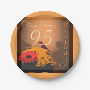  95th Birthday Party Paper Borden Papieren Bordje