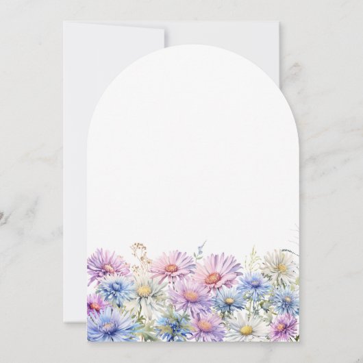 95th Birthday Party September Birth Month Flower  Kaart (Achterkant)