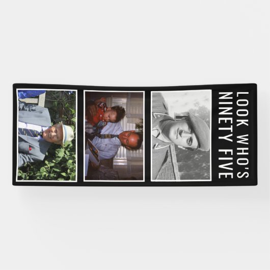 95th Birthday Photo Banner (Horizontaal)