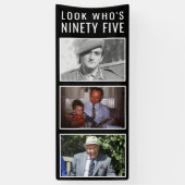 95th Birthday Photo Banner (Verticaal)