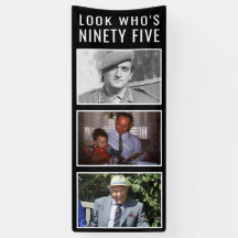 95th Birthday Photo Banner
