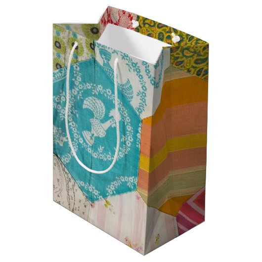 95th Birthday Quilt Pattern met Needle Medium Cadeauzakje (Achterkant Gekanteld)