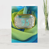 95th Happy Birthday 95 jaar gem juweel Kaart (Voorkant)