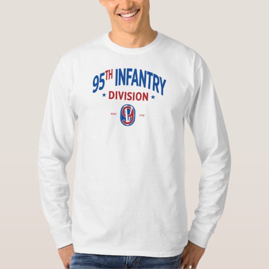 95th Infantry Division "Iron Mannen of Metz" Long T-shirt (Voorkant)