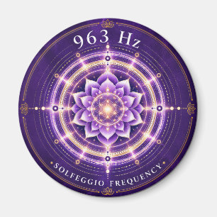 963 Hz Solfeggio Frequentie Magneet Bloem des Le
