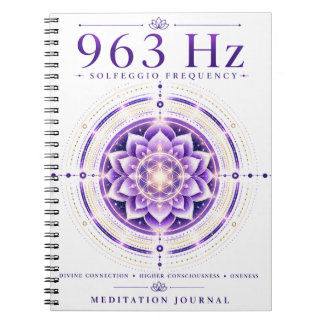 963 Hz Solfeggio Frequentie Notitieboek – Goddelij