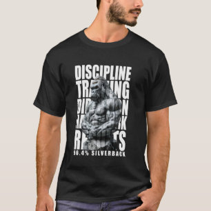 96.4 zilverrug Gorilla, sportkleding, lichaamsbouw T-shirt