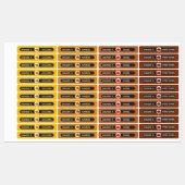 96 Esdoornsiroop Graad A Veiligheid Verzegelingsde Labels (Vel)