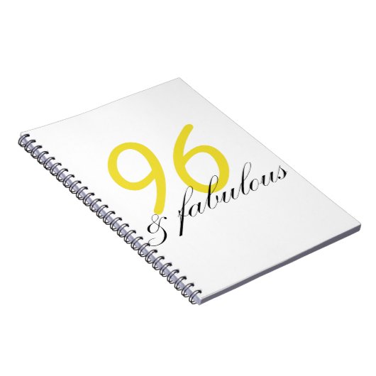 96 & Fabulous Notitieboek (Rechterzijde)
