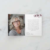 96 & Fabulous Orchid Photo Birthday Greeting Card Kaart (Binnen)