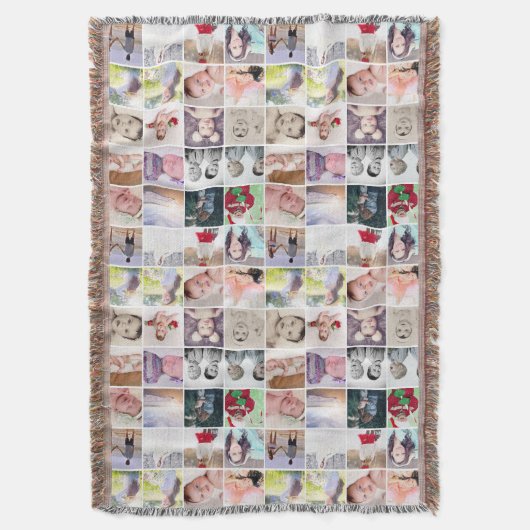 96 Fotocollage gepersonaliseerd door u Deken (Voorkant Verticaal)