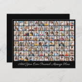 96 Fotocollage Voeg je eigen groet toe Feestdagenkaart (Voorkant / Achterkant)