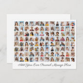 96 Fotocollage Voeg je eigen groet toe Feestdagenkaart (Voorkant / Achterkant)