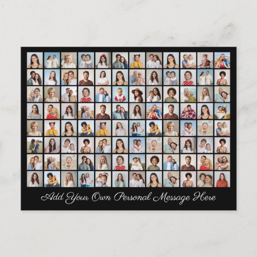 96 Fotocollage Voeg je eigen groet toe Feestdagenkaart (Voorkant)