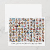 96 Fotocollage Voeg uw eigen groet toe Feestdagenkaart (Voorkant / Achterkant)