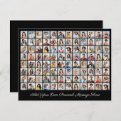 96 Fotocollage Voeg uw eigen groet toe Feestdagenkaart (Voorkant / Achterkant)