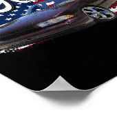 96 Impala Lowrider SS 4th of July Amerikaans Poster (Hoek)