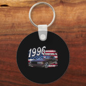 96 Impala Lowrider SS 4th of July Amerikaans Sleutelhanger (Voorkant)