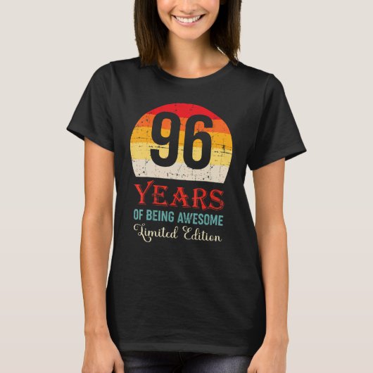 96 jaar Geweldige 96e verjaardag_1 T-shirt (Voorkant)