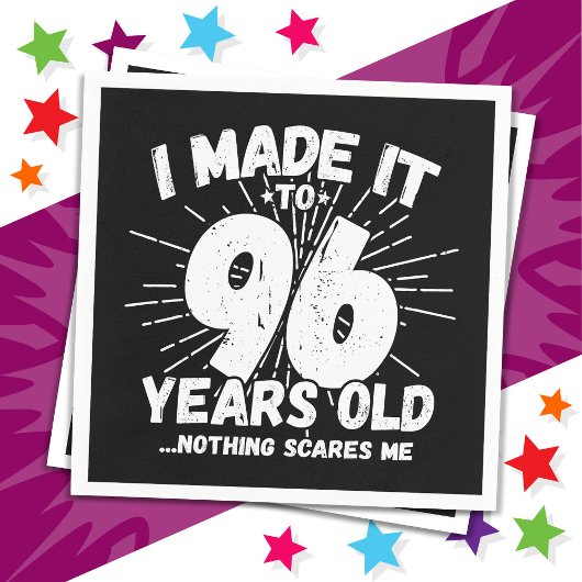 96 Jaar Oud Sarcastisch Meme Grappige 96e Verjaard Servet