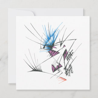 96 Kleurrijke Abstract Tribale Tattoo Kunst Bedankkaart