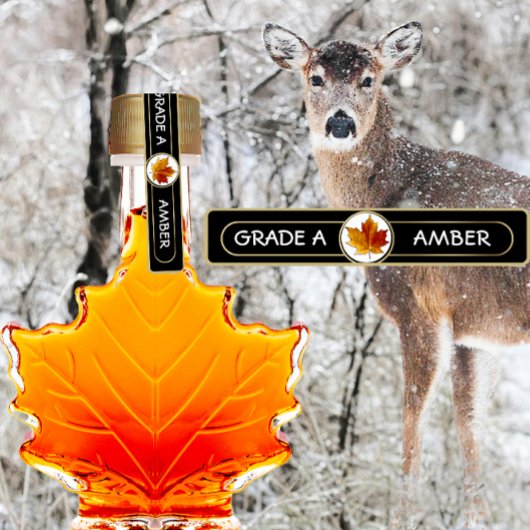 96 Maple Syrup GRADE A AMBER tamper-evident labels