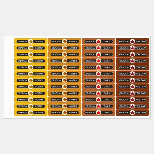 96 Maple Syrup Grade A Beveiliging Tamper Proof Li Labels (Vel)