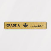 96 Maple Syrup GRADE en Kleur Lid Seal Labels (Design 1)
