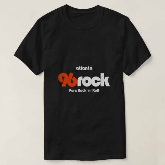 96 Rock Atlanta Dark T-shirt (Design voorkant)