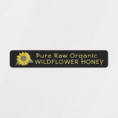 96 Tamper-evident Seal Wildflower Honing ZONNEBLOE Labels (Design 1)