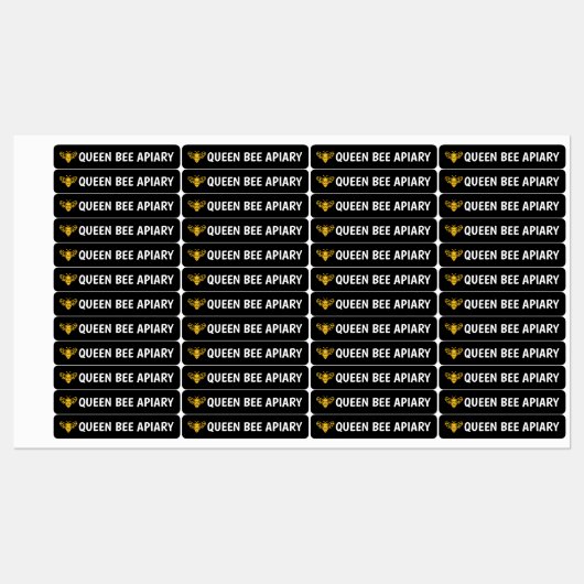 96 Zwart Tamper-proof Seal Honey Jar Beveiligingsd Labels (Vel)