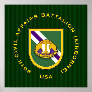 96e CA Bn - Airborne Poster