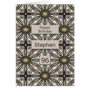 96e verjaardag Abstract Mandala Design