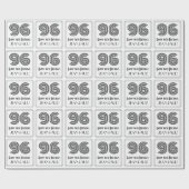 96e verjaardag: Art Deco geïnspireerde stijl "96"  Cadeaupapier (Vlak)