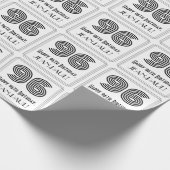 96e verjaardag: Art Deco geïnspireerde stijl "96"  Cadeaupapier (Hoek)