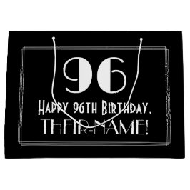 96e verjaardag: Art Deco geïnspireerde stijl "96", Groot Cadeauzakje