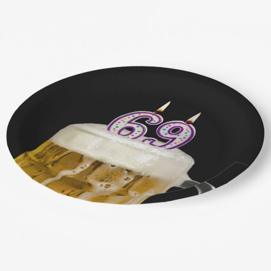 96e verjaardag bier op zwart Bord (Gekanteld)