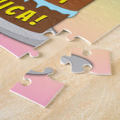 96e verjaardag: Fun Cake and Candles + Custom Name Legpuzzel (Zijkant)