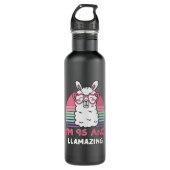 96e verjaardag Llamazing Llama 96-jarige verjaarda Waterfles (Voorkant)