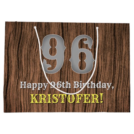 96e verjaardag: Western geïnspireerde kijk in het  Groot Cadeauzakje (Achterkant)