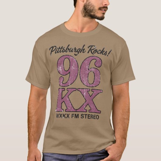 96KX WXKX-FM T-SHIRT (Voorkant)